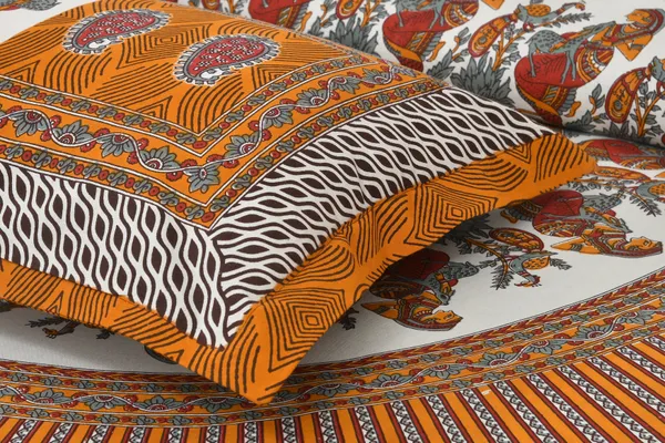 Brown_Cotton_Royal_Mandala_Harmony_Double_Bedsheet_With_Pillow_Cover_100_X_108_Cm